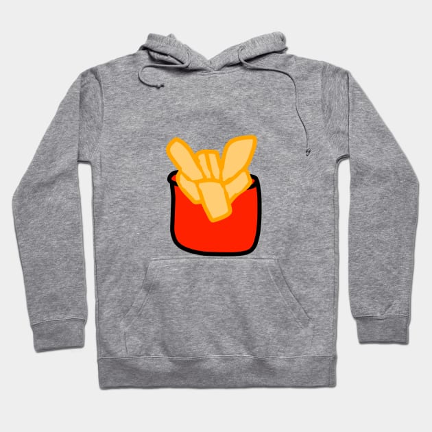 Red box yellow fries chips art Hoodie by Artistic_st